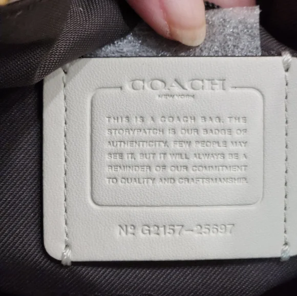 Nwot Coach Dufflette Signature Light Khaki Crossbody Bag Purse - Picture 11 of 12